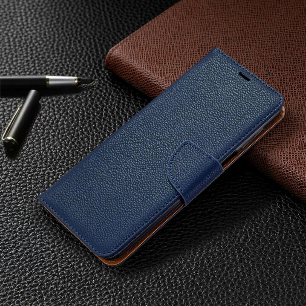 Lederhüllen Für Xiaomi Redmi Note 9S / Note 9 Pro Litschi-leder-effekt