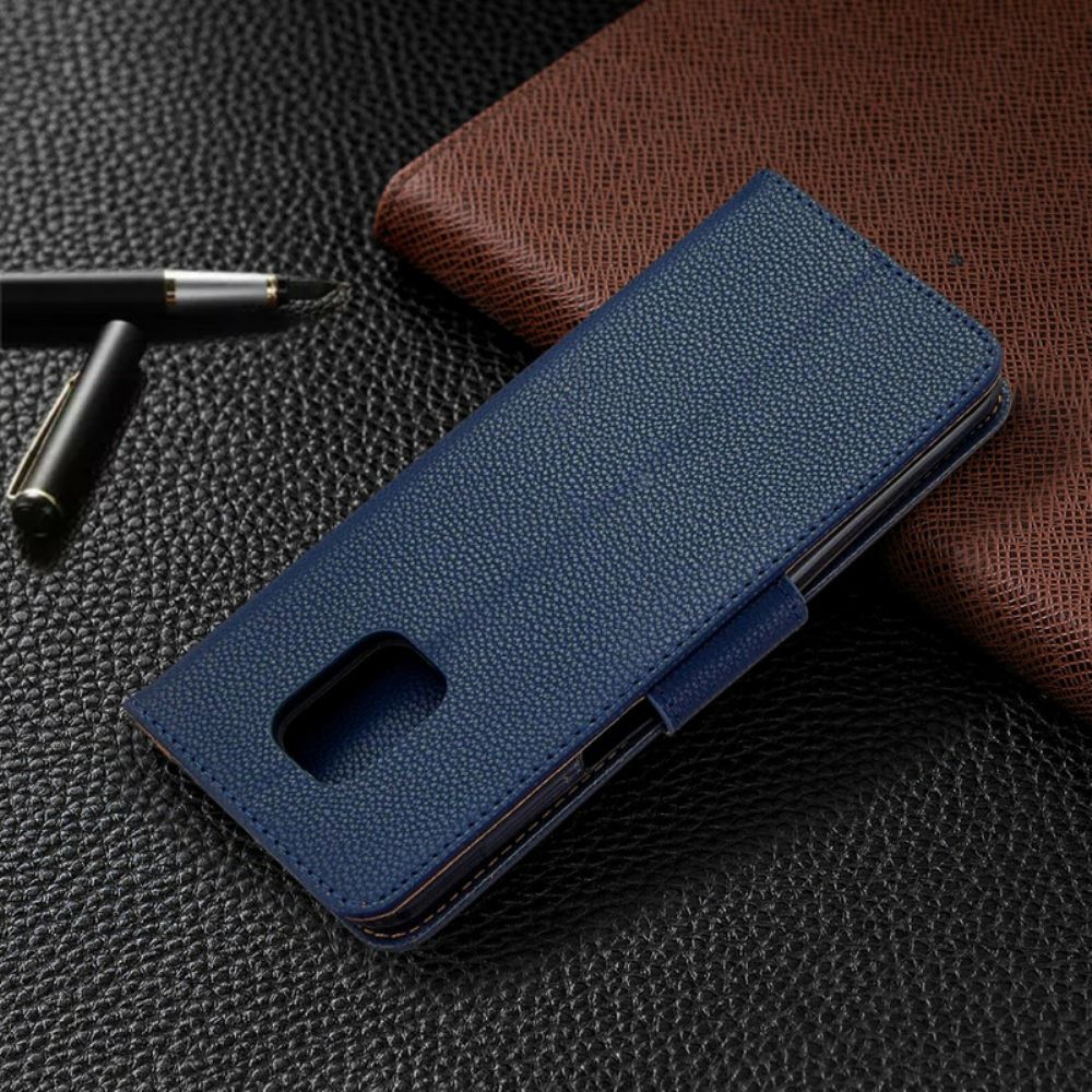 Lederhüllen Für Xiaomi Redmi Note 9S / Note 9 Pro Litschi-leder-effekt