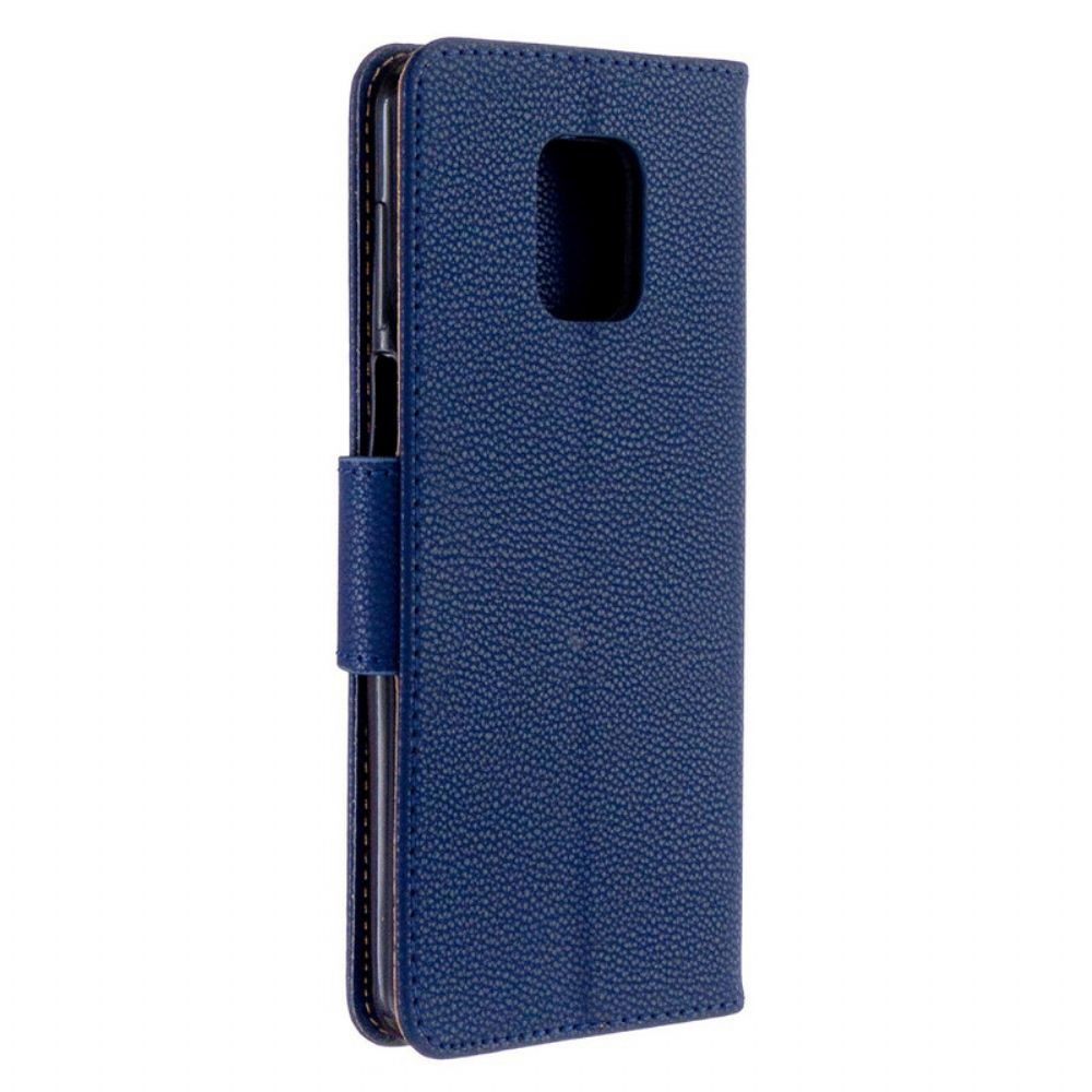 Lederhüllen Für Xiaomi Redmi Note 9S / Note 9 Pro Litschi-leder-effekt