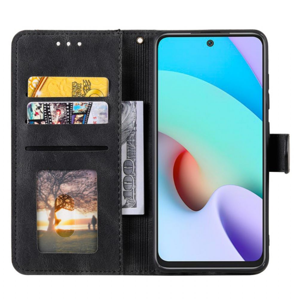 Flip Case Für Poco M4 Pro 5G Skin-touch-nähte