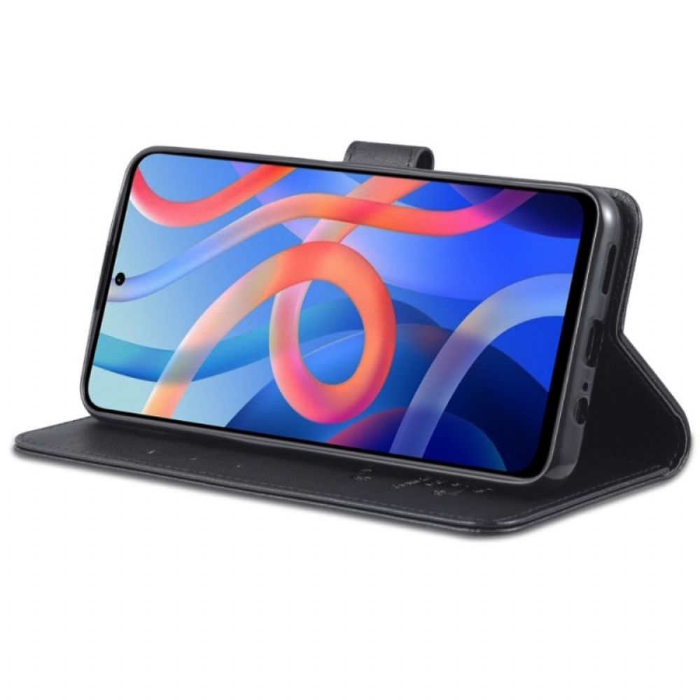 Lederhüllen Für Poco M4 Pro 5G Azns Kunstleder