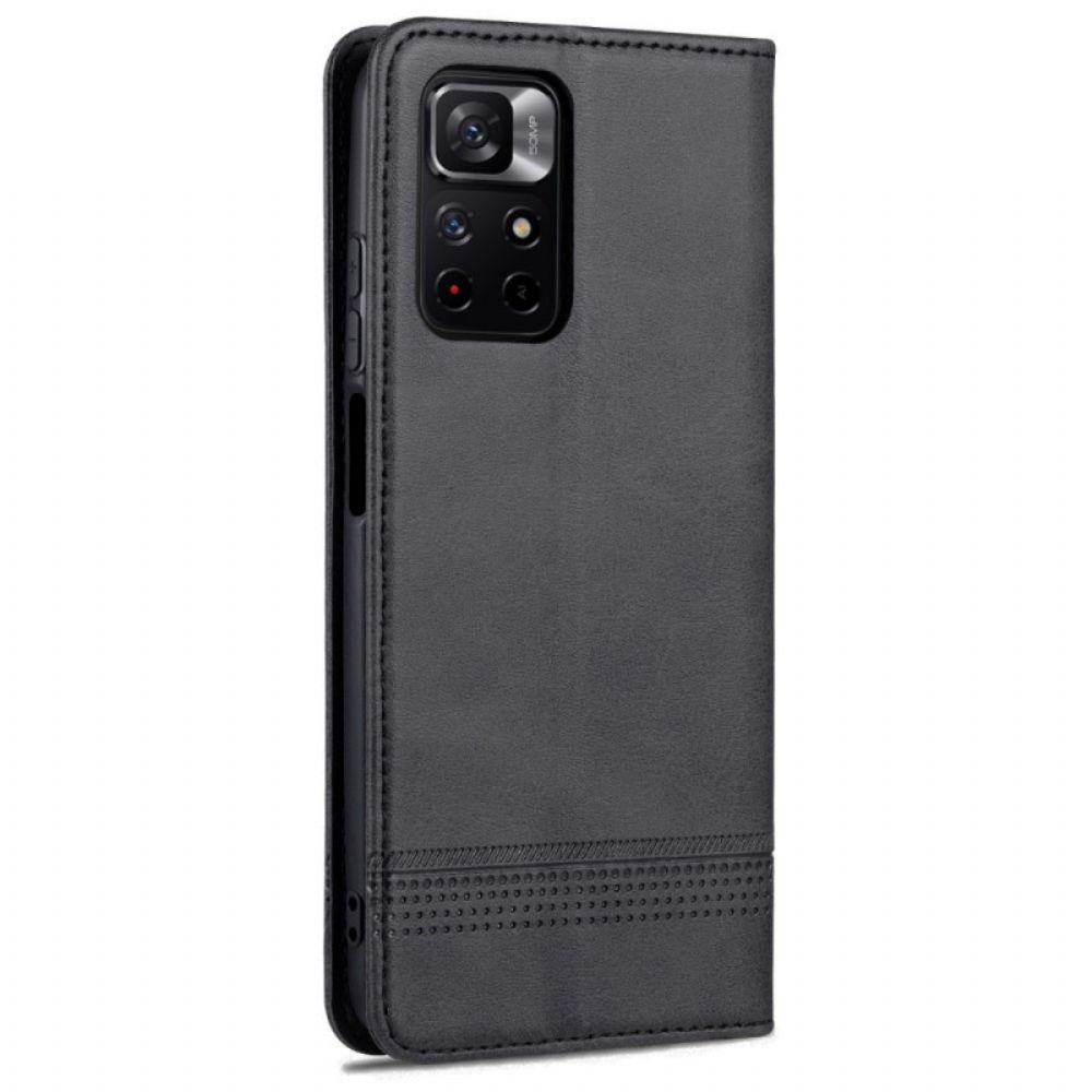 Schutzhülle Für Poco M4 Pro 5G Flip Case Azns-lederstil