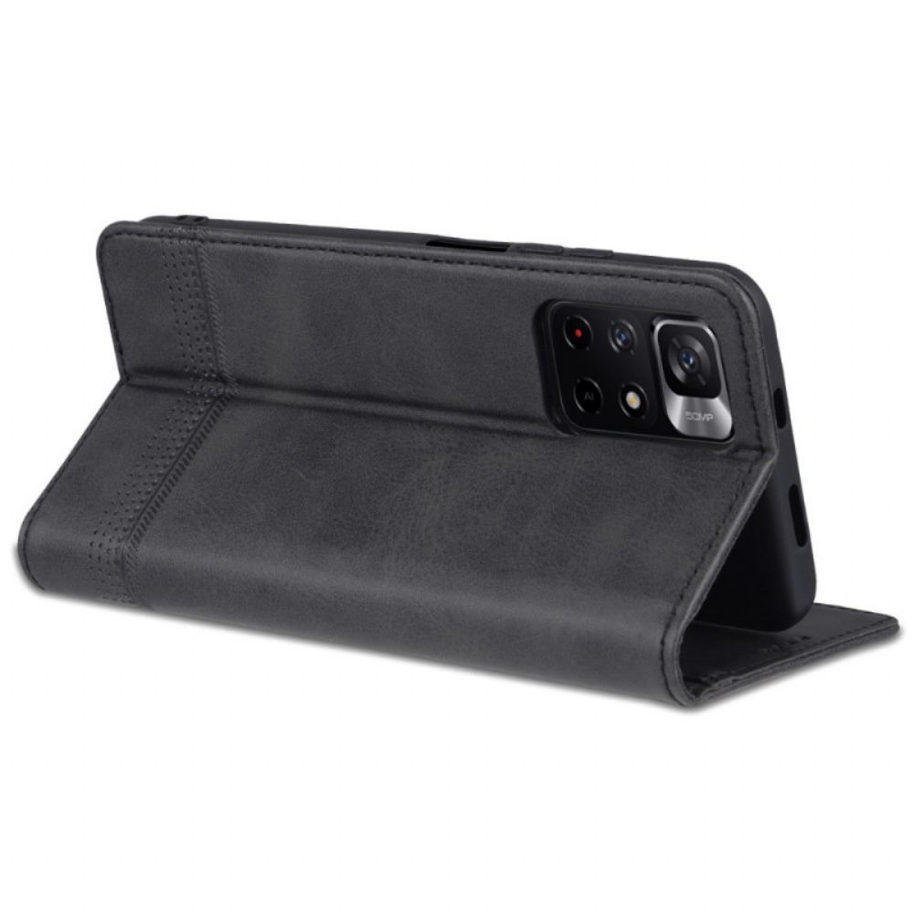 Schutzhülle Für Poco M4 Pro 5G Flip Case Azns-lederstil