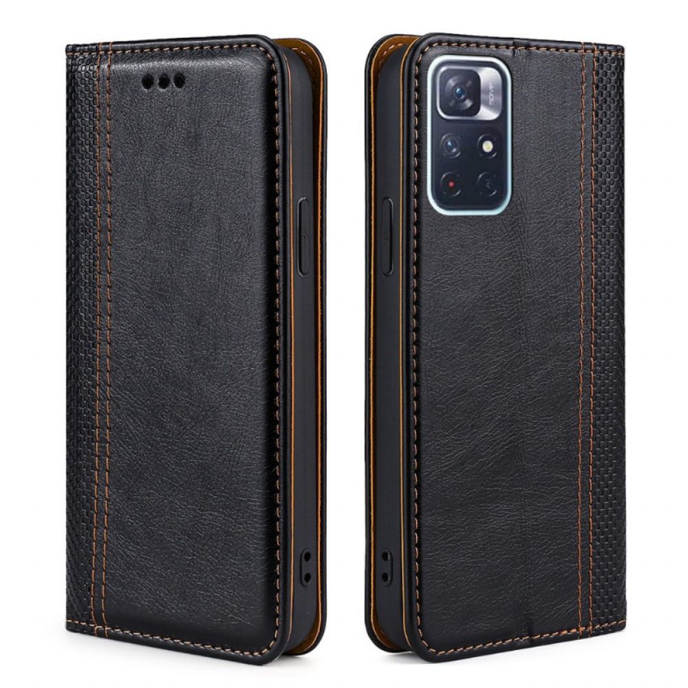 Schutzhülle Für Poco M4 Pro 5G Flip Case Leder Im Vintage-stil
