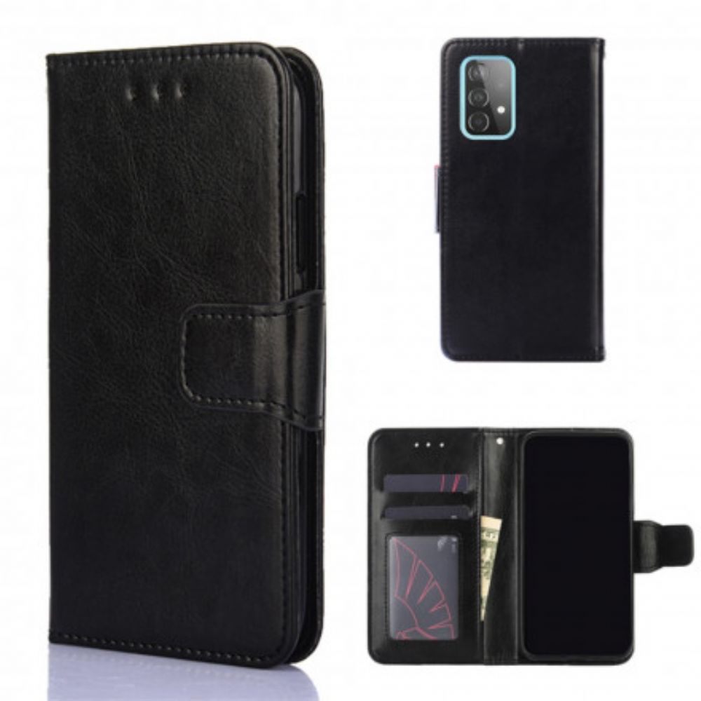 Flip Case Für Samsung Galaxy A52 4G / A52 5G / A52s 5G Glänzendes Kunstleder