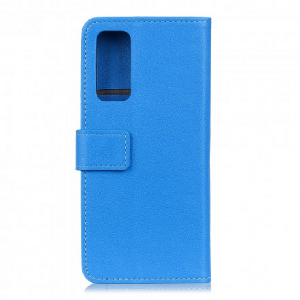 Flip Case Für Samsung Galaxy A52 4G / A52 5G / A52s 5G Kunstleder Grundfarbe