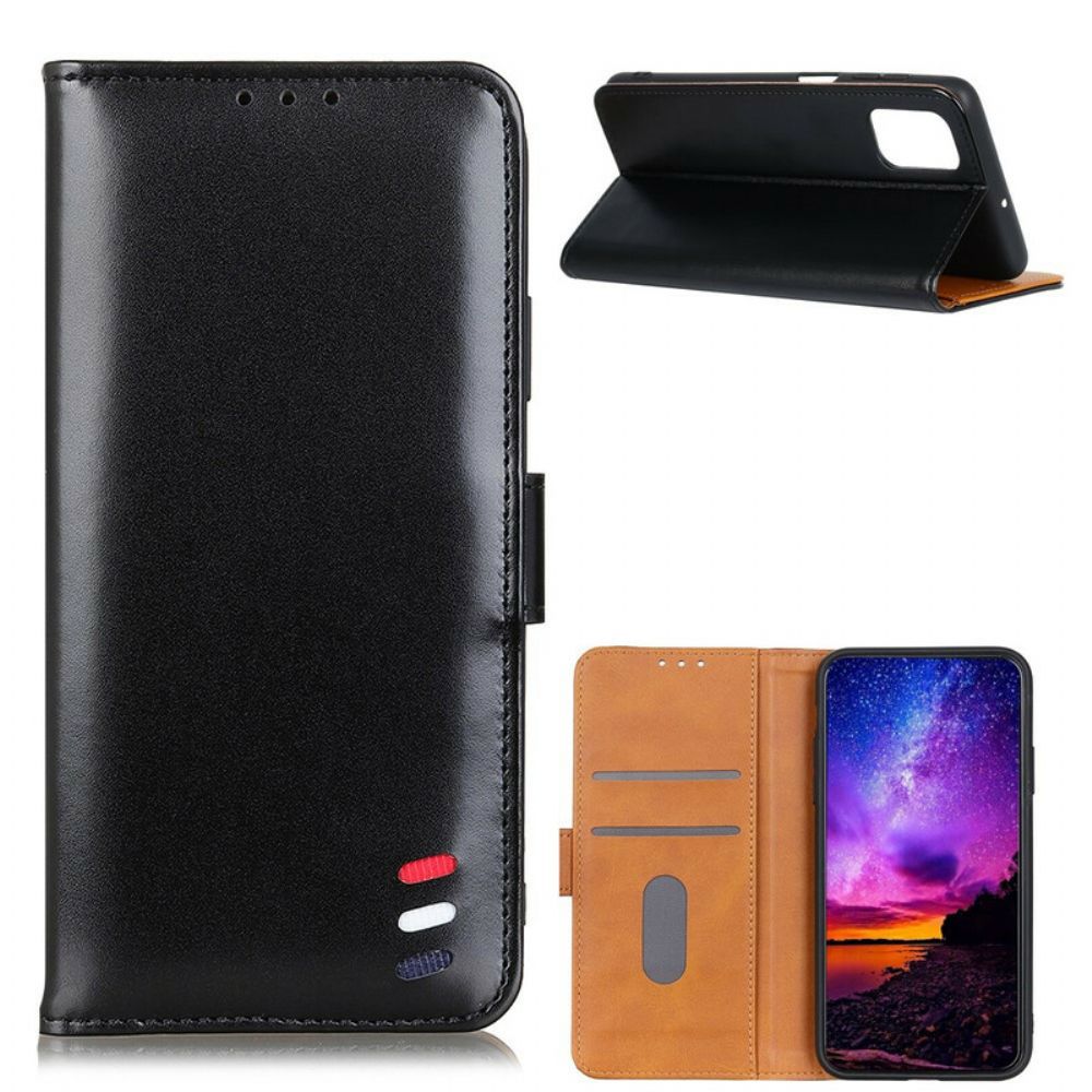 Flip Case Für Samsung Galaxy A52 4G / A52 5G / A52s 5G Tricolor Ledereffekt