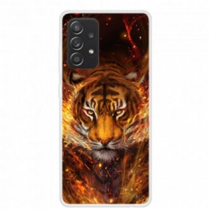 Handyhülle Für Samsung Galaxy A52 4G / A52 5G / A52s 5G Flexibler Tiger