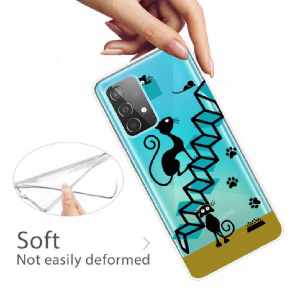 Handyhülle Für Samsung Galaxy A52 4G / A52 5G / A52s 5G Lustige Katzen