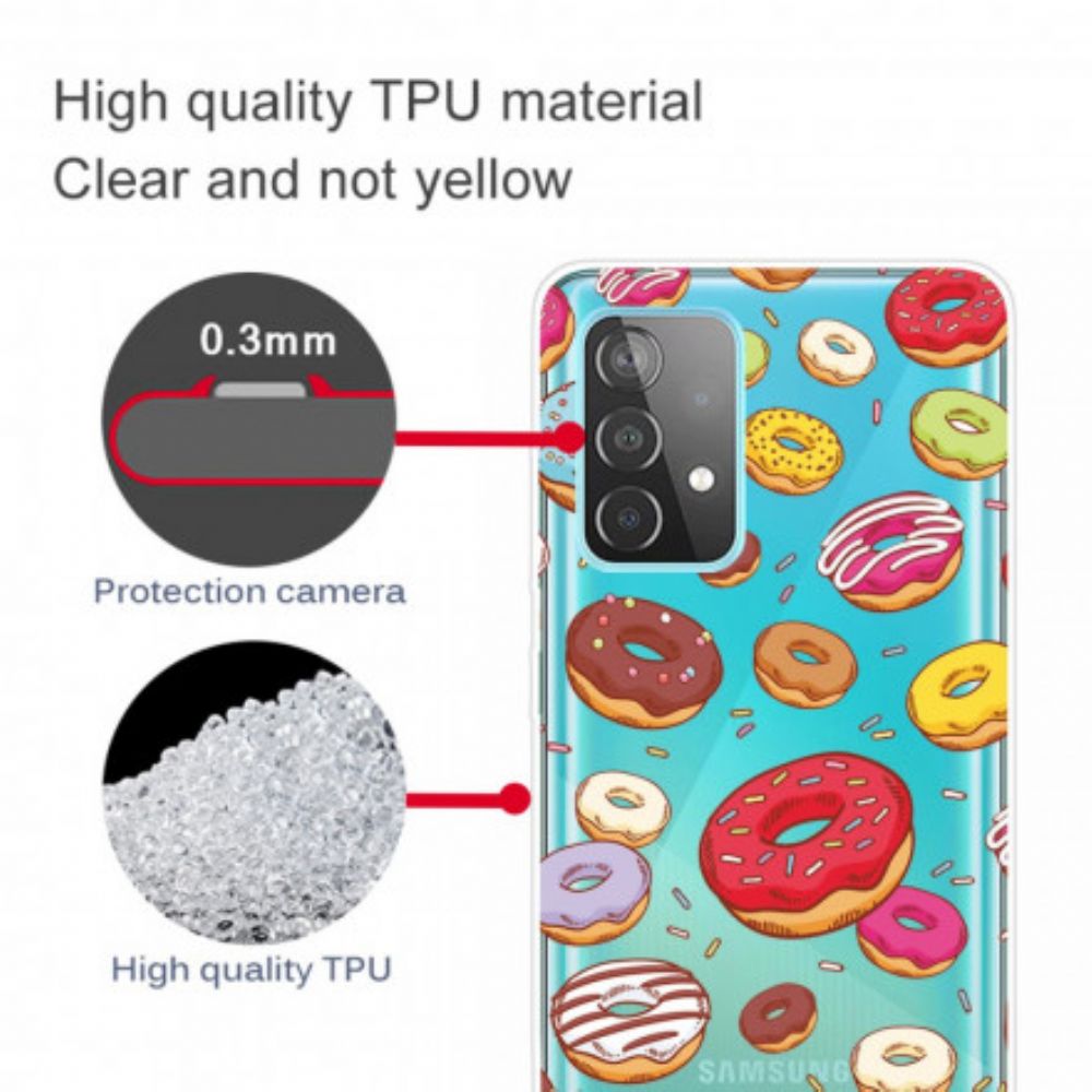 Hülle Für Samsung Galaxy A52 4G / A52 5G / A52s 5G Liebe Donuts