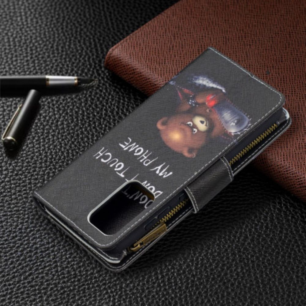 Lederhüllen Für Samsung Galaxy A52 4G / A52 5G / A52s 5G Tasche Mit Reißverschluss