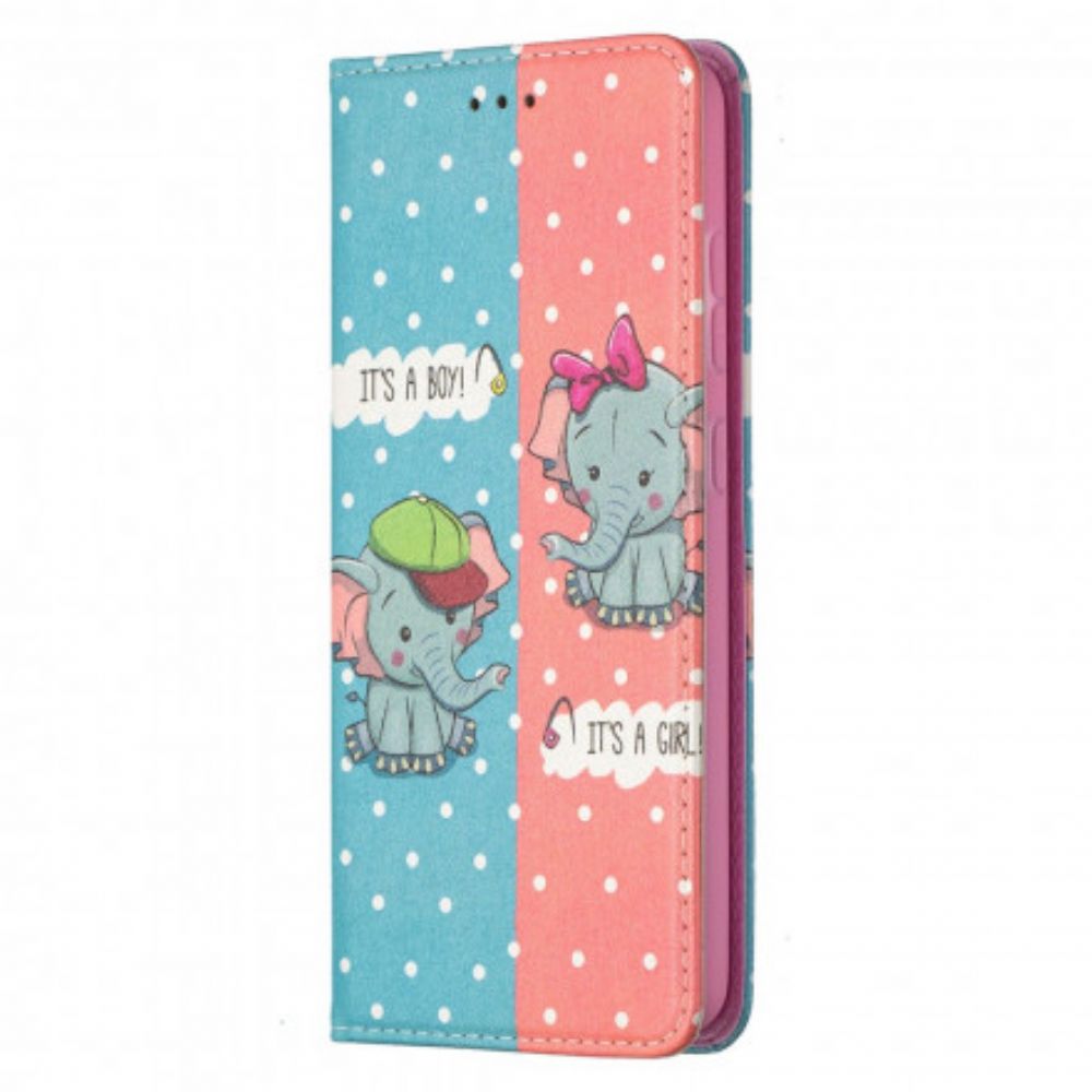 Schutzhülle Für Samsung Galaxy A52 4G / A52 5G / A52s 5G Flip Case Elefantenbabys