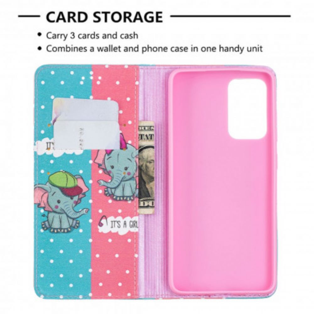 Schutzhülle Für Samsung Galaxy A52 4G / A52 5G / A52s 5G Flip Case Elefantenbabys