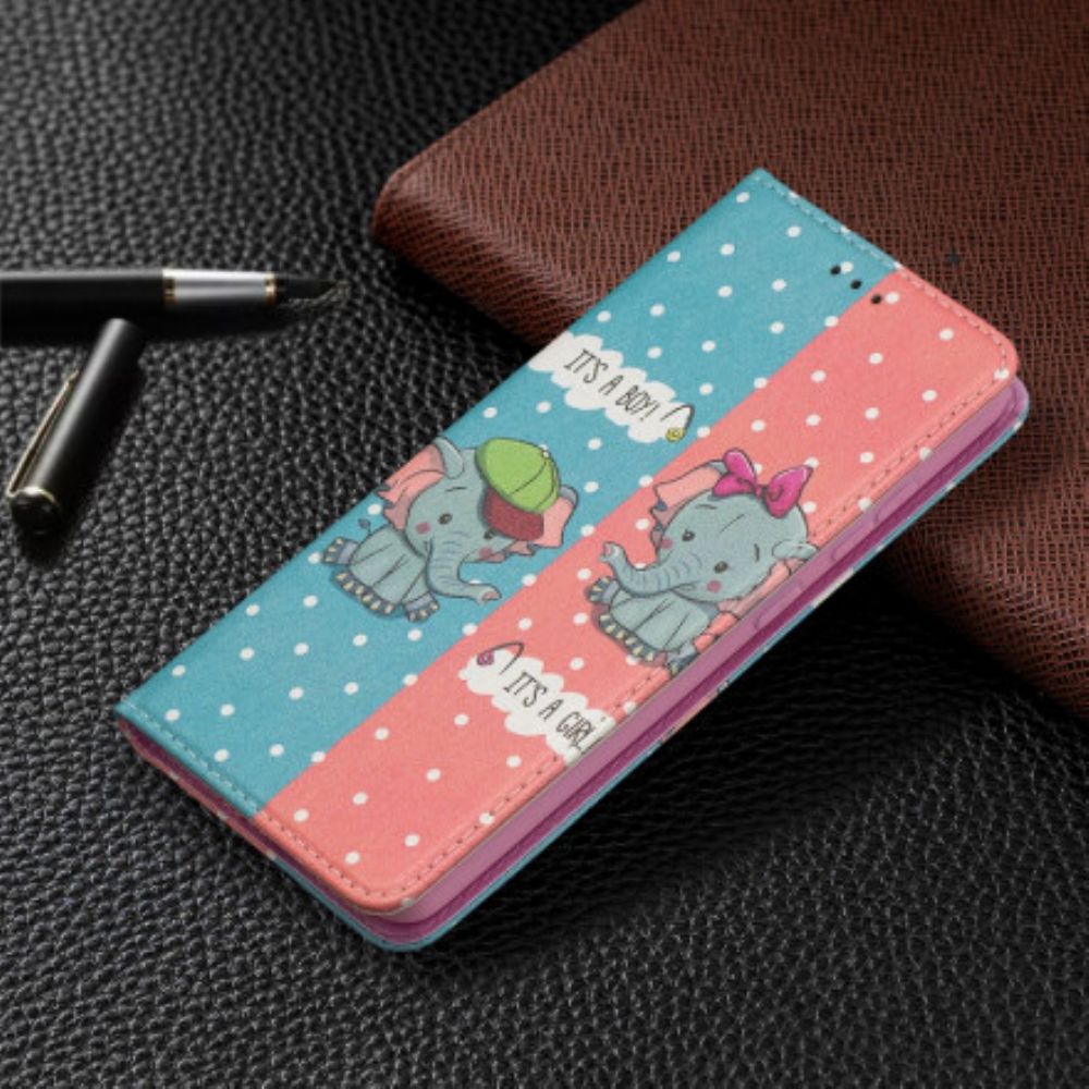 Schutzhülle Für Samsung Galaxy A52 4G / A52 5G / A52s 5G Flip Case Elefantenbabys