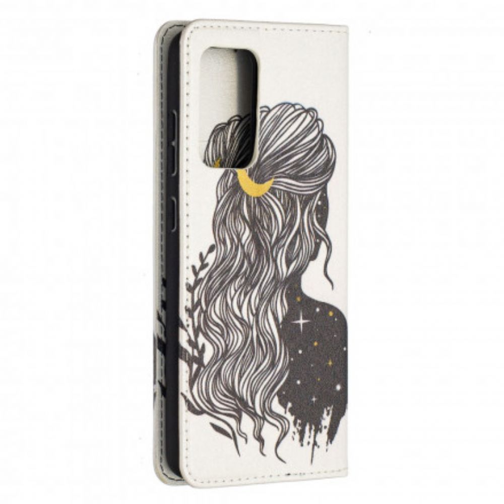 Schutzhülle Für Samsung Galaxy A52 4G / A52 5G / A52s 5G Flip Case Hübsches Haar