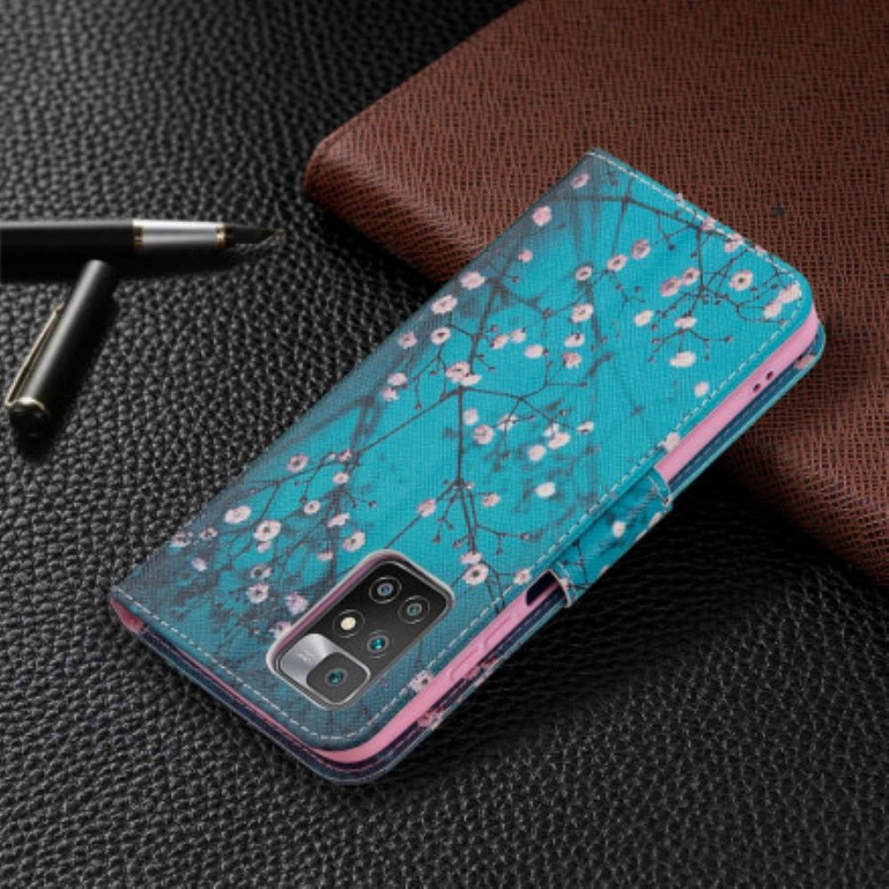 Flip Case Für Xiaomi Redmi 10 Blühender Baum