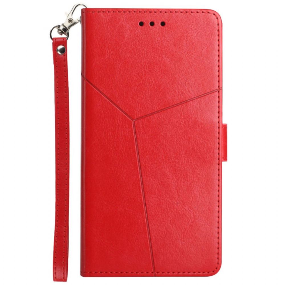 Flip Case Für Xiaomi Redmi 10 Geo Y Design Lederstil