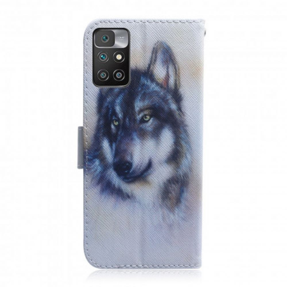 Flip Case Für Xiaomi Redmi 10 Hundeblick