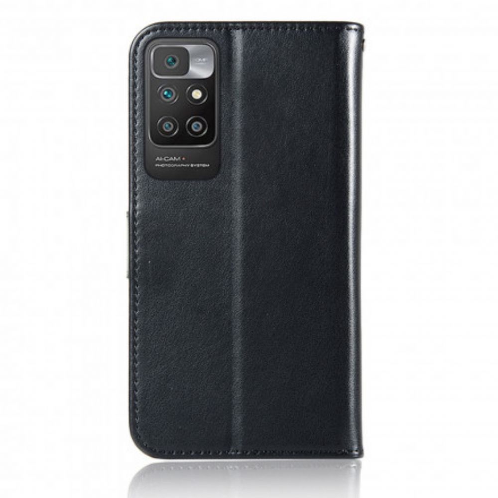 Flip Case Für Xiaomi Redmi 10 Traumfänger-eule In Lederoptik