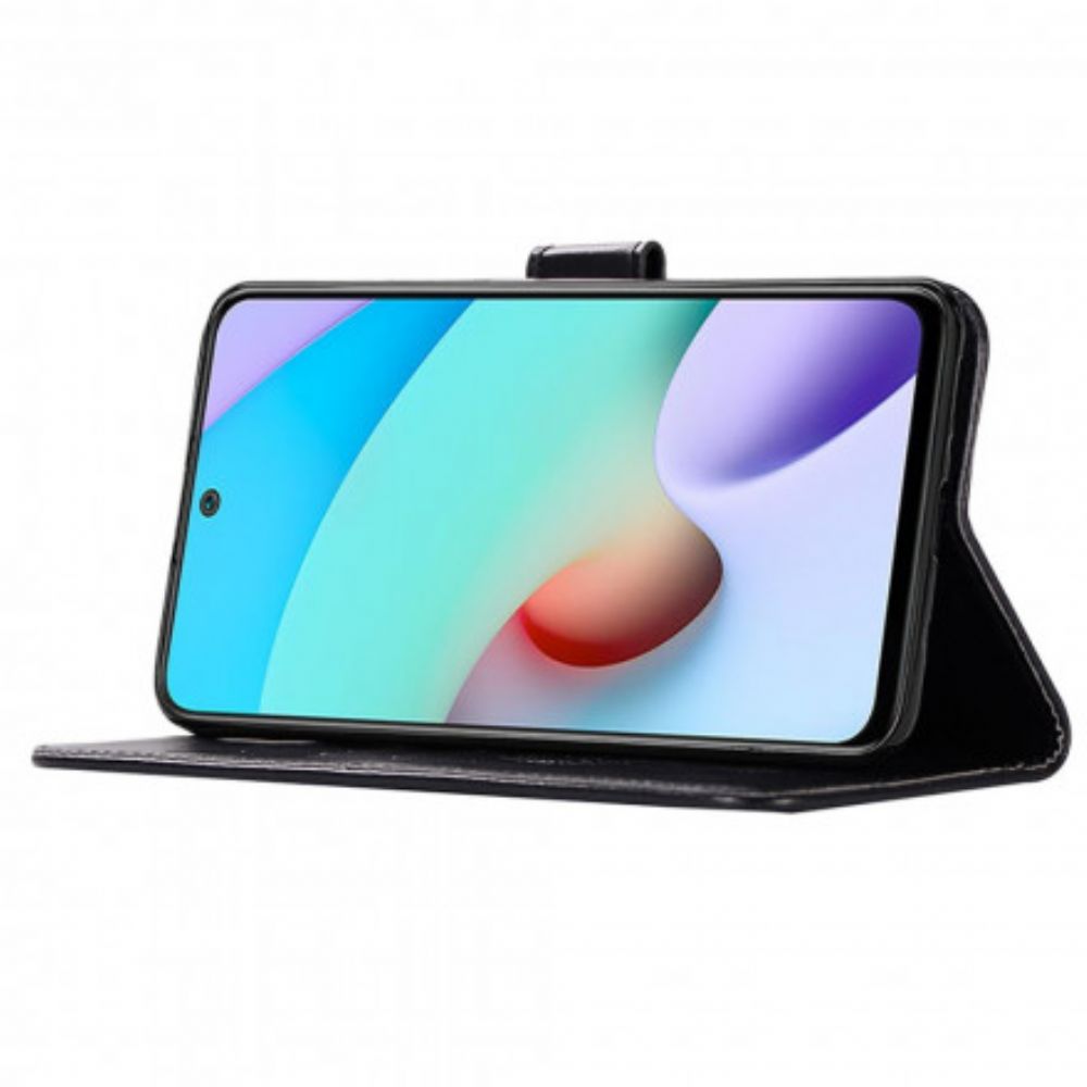 Flip Case Für Xiaomi Redmi 10 Traumfänger-eule In Lederoptik