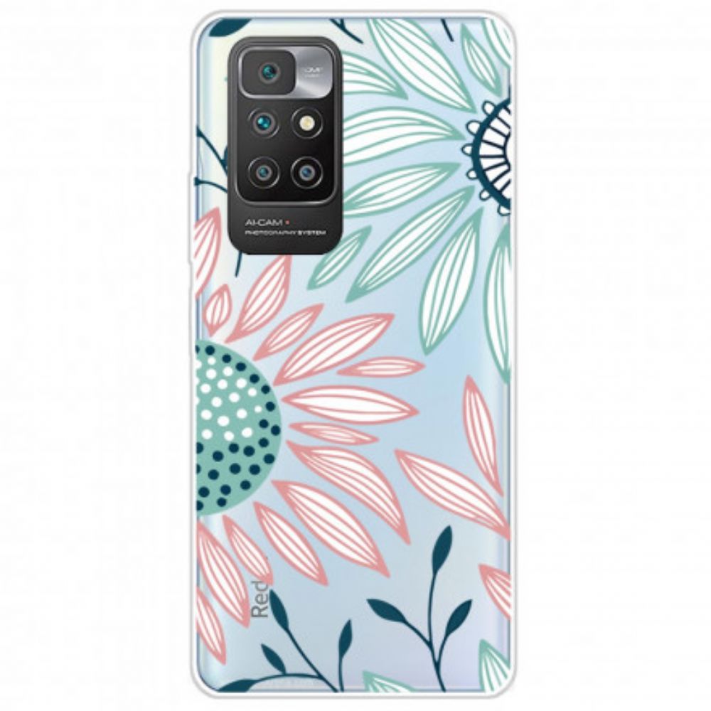 Hülle Für Xiaomi Redmi 10 Durchsichtige Blume
