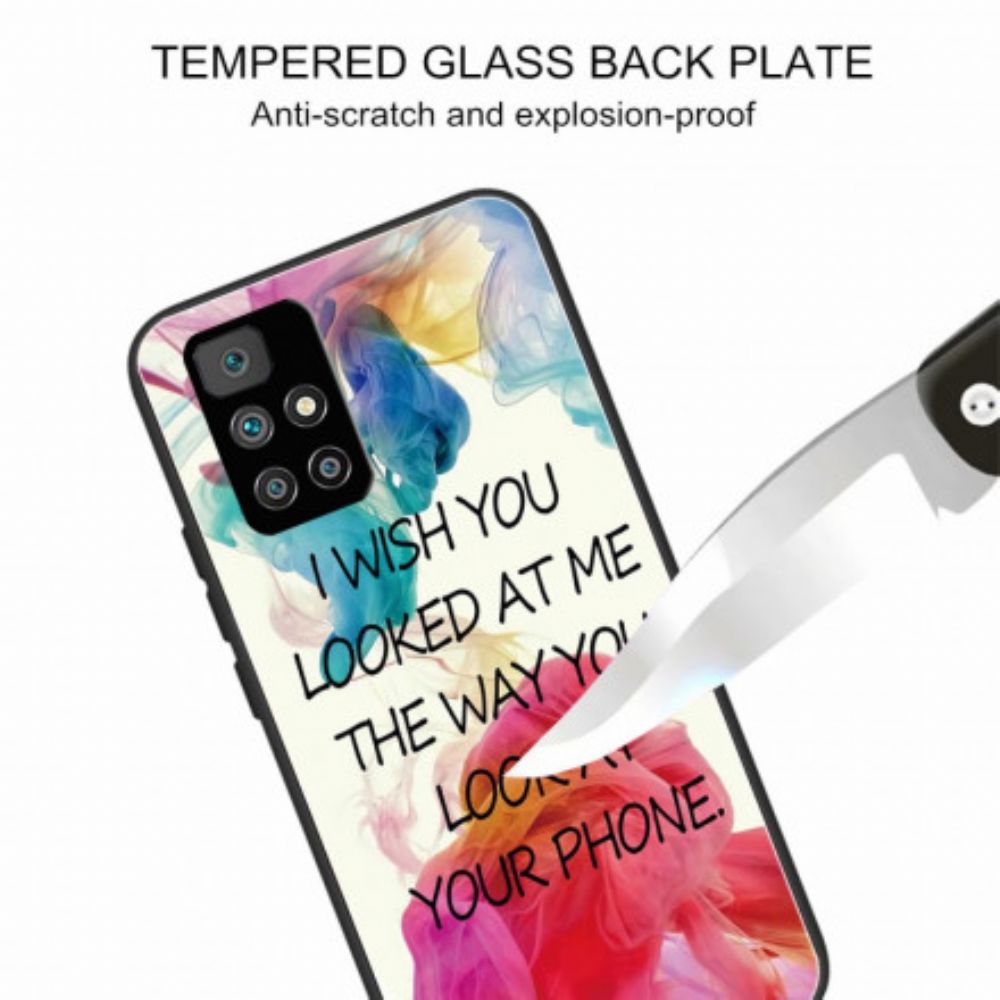 Hülle Für Xiaomi Redmi 10 Gehärtetes Glas Wünsche Ich
