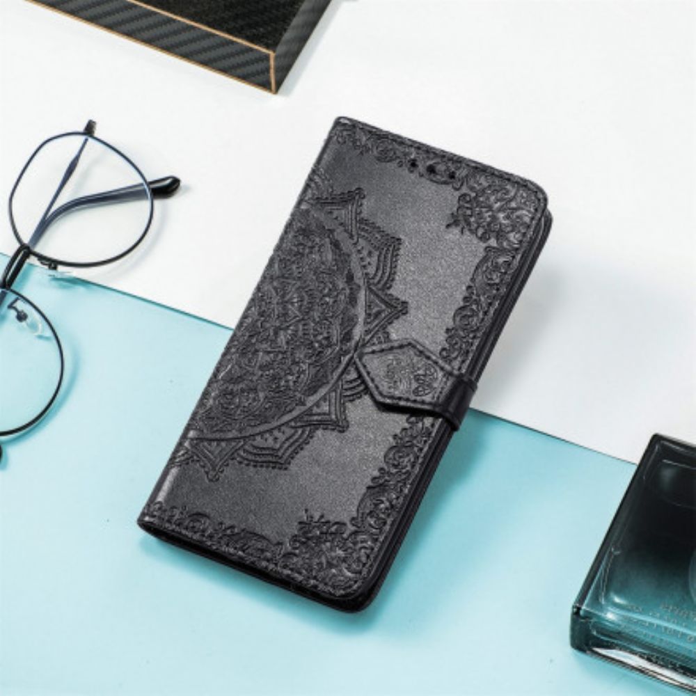 Lederhüllen Für Xiaomi Redmi 10 Mandala Aus Dem Mittelalter