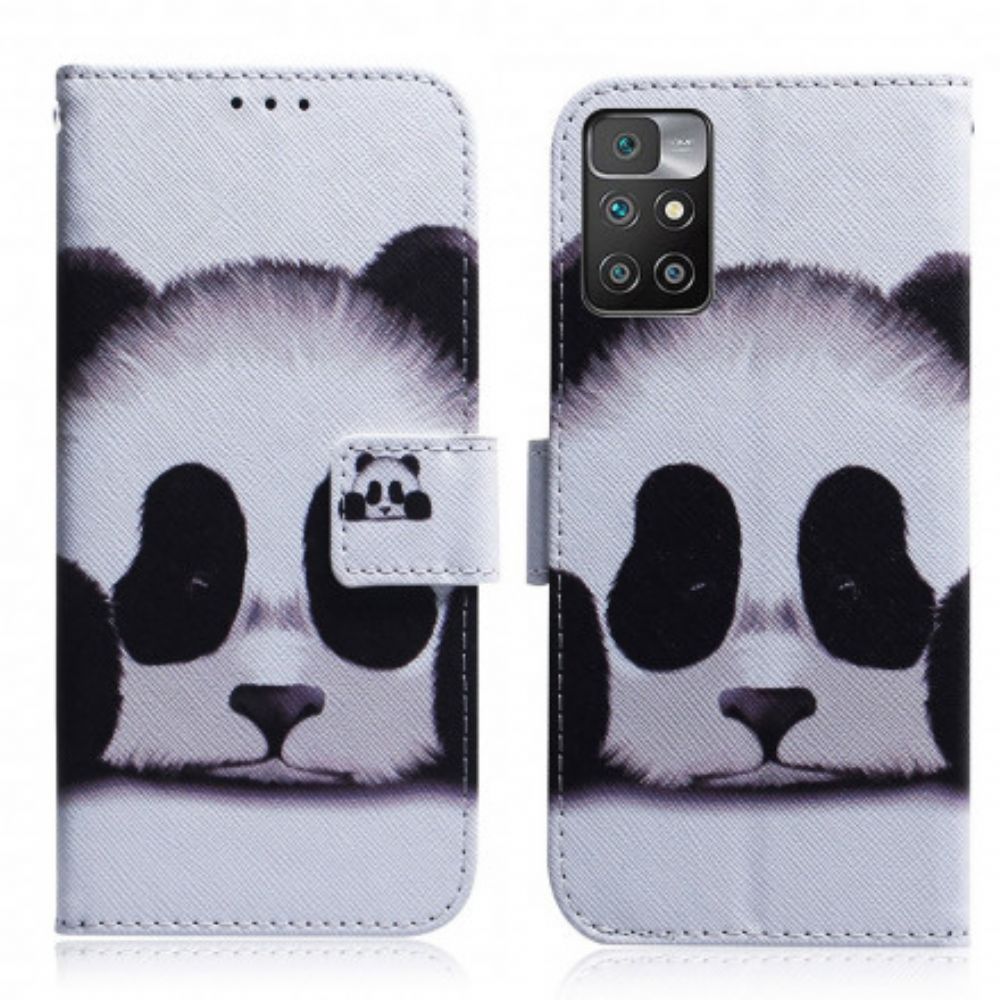 Lederhüllen Für Xiaomi Redmi 10 Pandagesicht