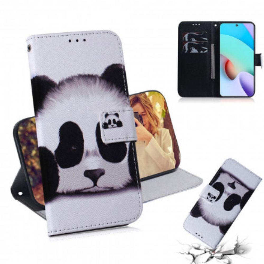 Lederhüllen Für Xiaomi Redmi 10 Pandagesicht
