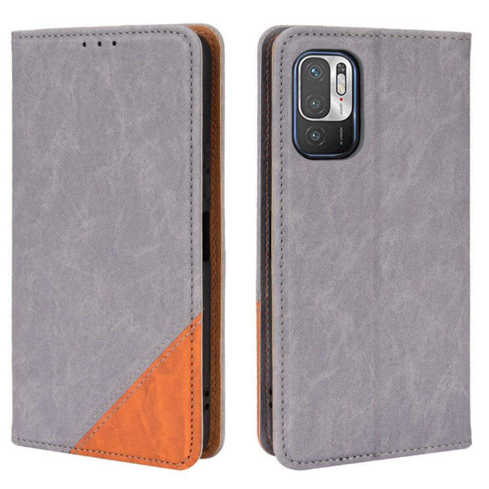 Schutzhülle Für Xiaomi Redmi 10 Flip Case Farbiges Dreieck