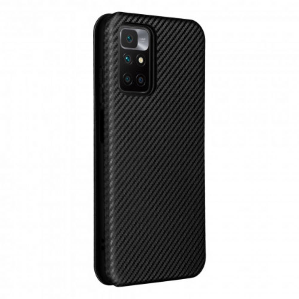Schutzhülle Für Xiaomi Redmi 10 Flip Case Farbiges Karbon-silikon