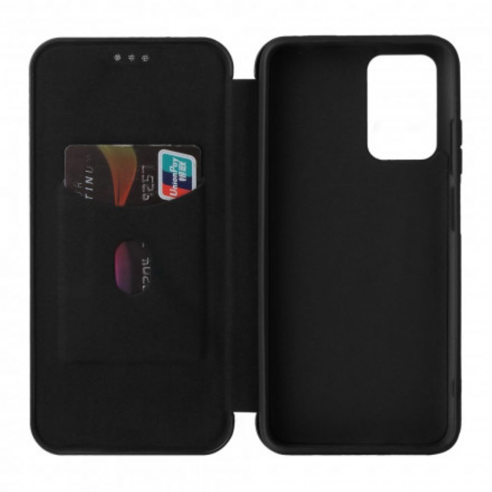 Schutzhülle Für Xiaomi Redmi 10 Flip Case Farbiges Karbon-silikon