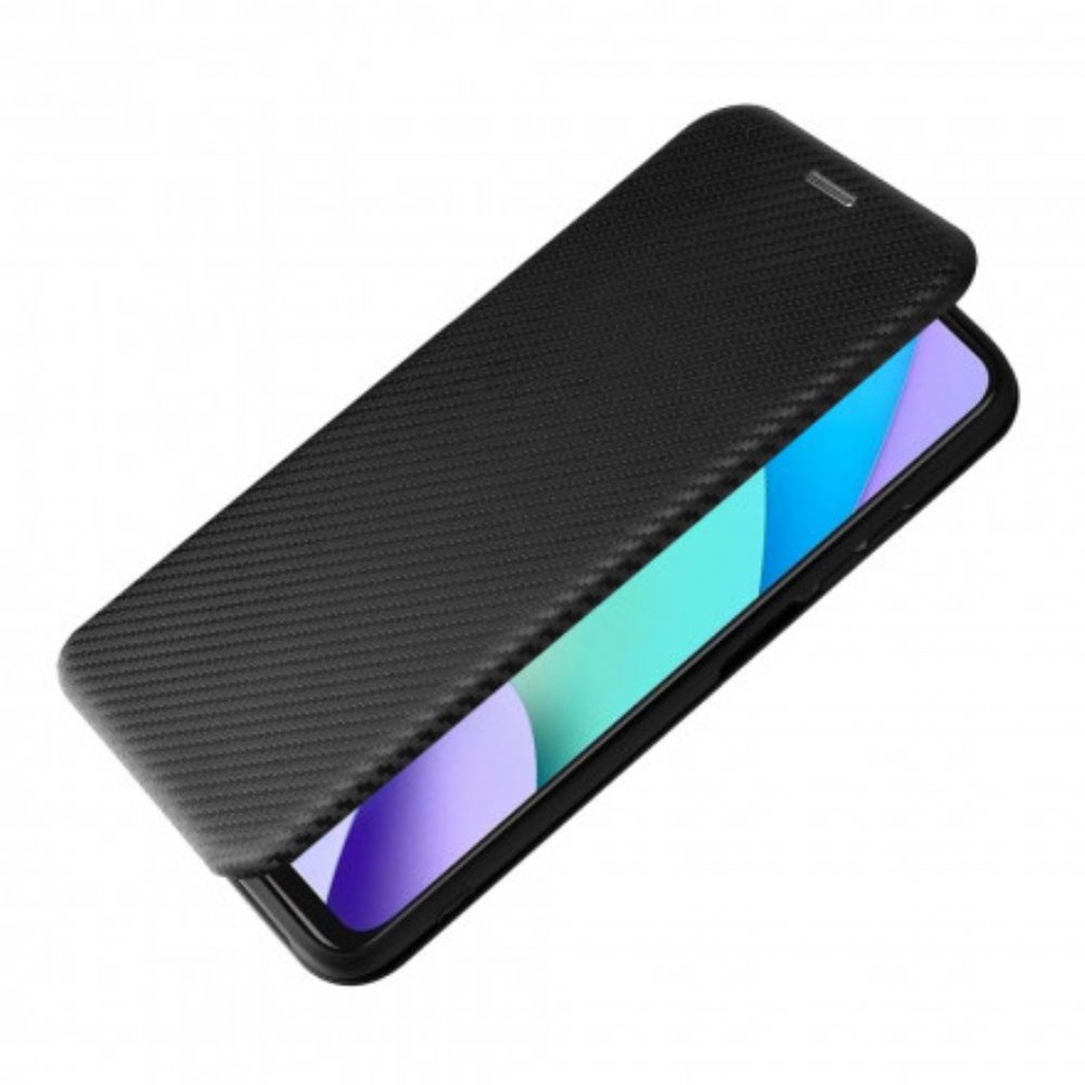 Schutzhülle Für Xiaomi Redmi 10 Flip Case Farbiges Karbon-silikon