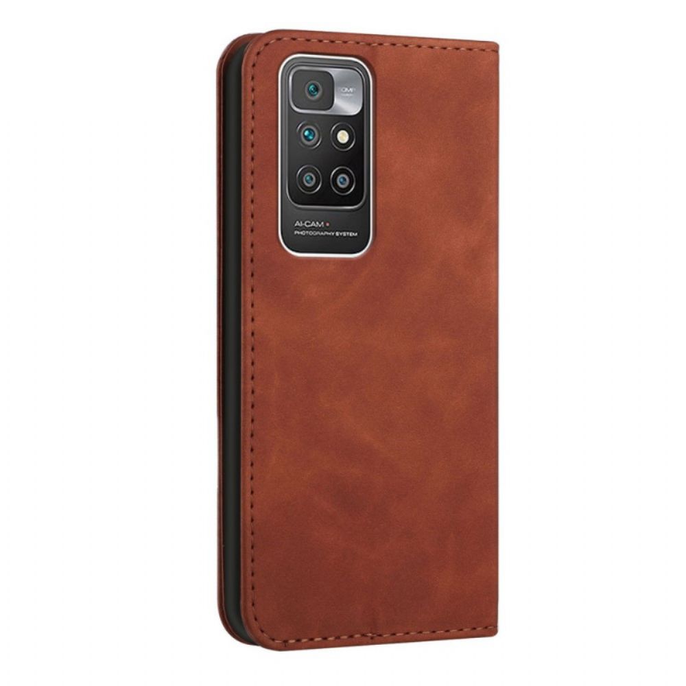 Schutzhülle Für Xiaomi Redmi 10 Flip Case Lederoptik Im S-design