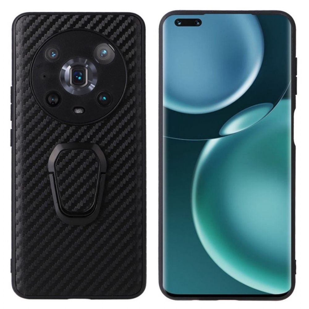 Handyhülle Für Honor Magic 4 Pro Kohlefaser Mit Stützring