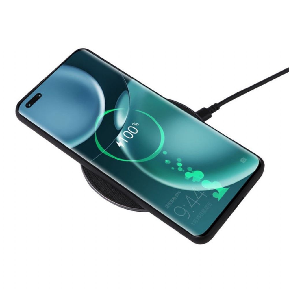 Hülle Für Honor Magic 4 Pro Strukturierter Lederstil