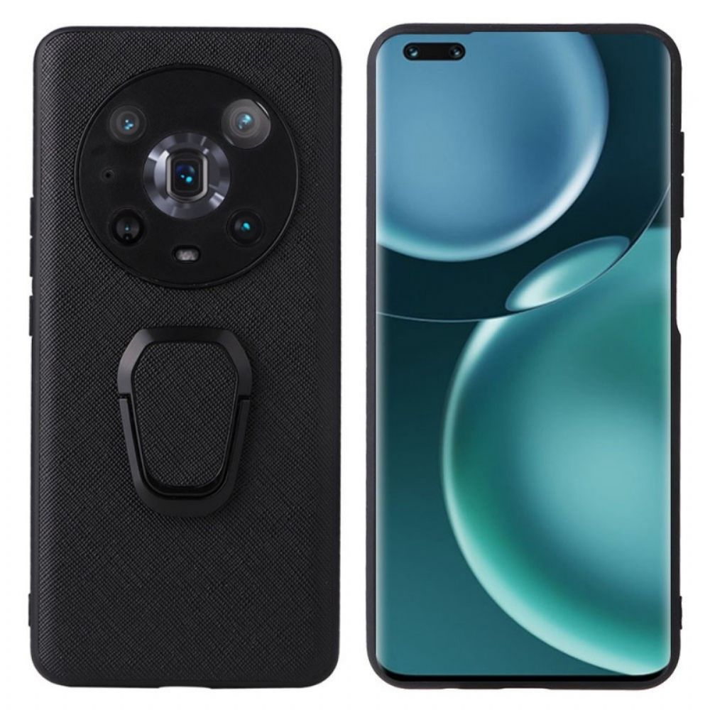 Hülle Für Honor Magic 4 Pro Texturiert Mit Ring-support