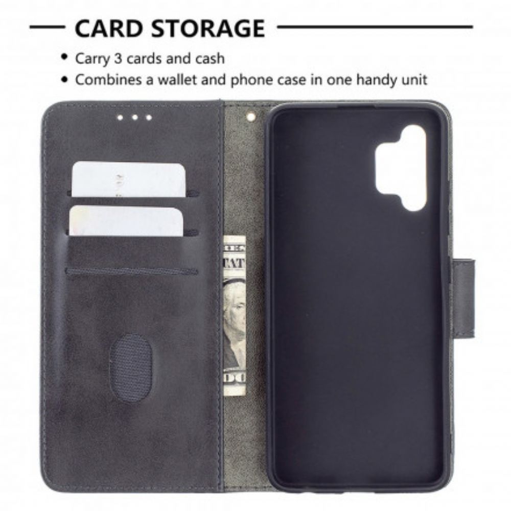 Flip Case Für Samsung Galaxy A32 4G Klassischer Krokodilleder-effekt