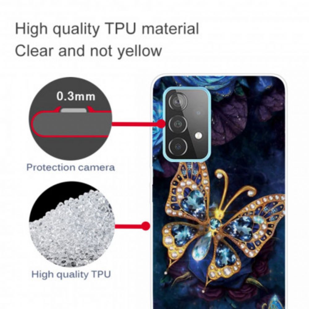 Handyhülle Für Samsung Galaxy A32 4G Luxus-schmetterling
