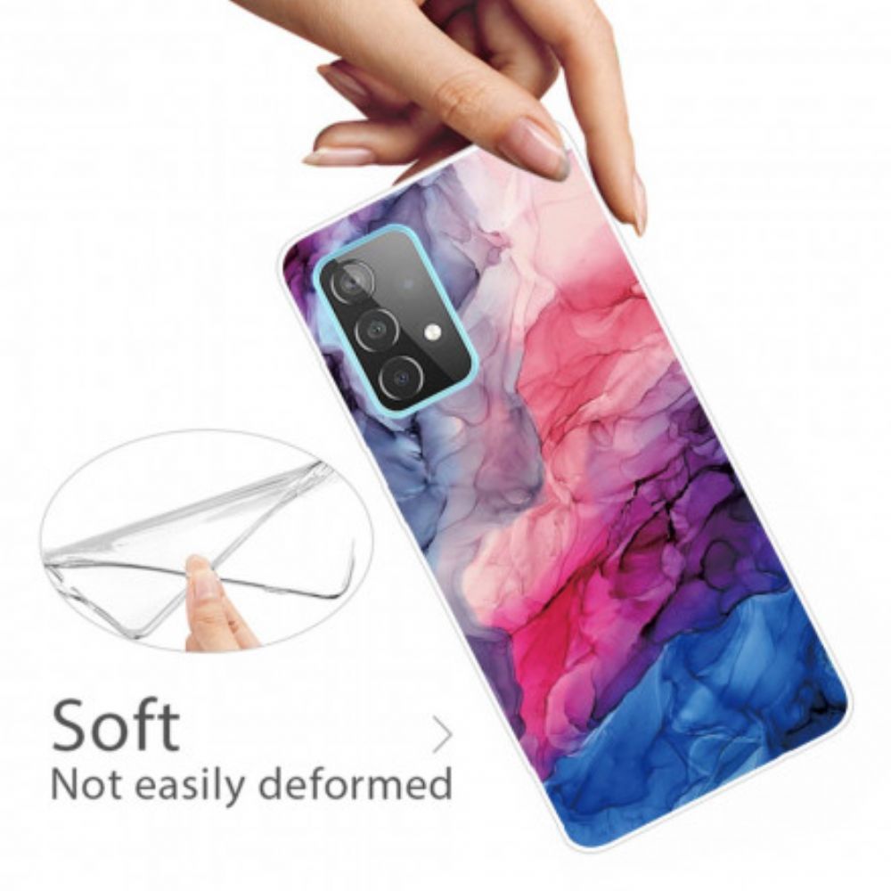 Hülle Für Samsung Galaxy A32 4G Farbiger Marmor