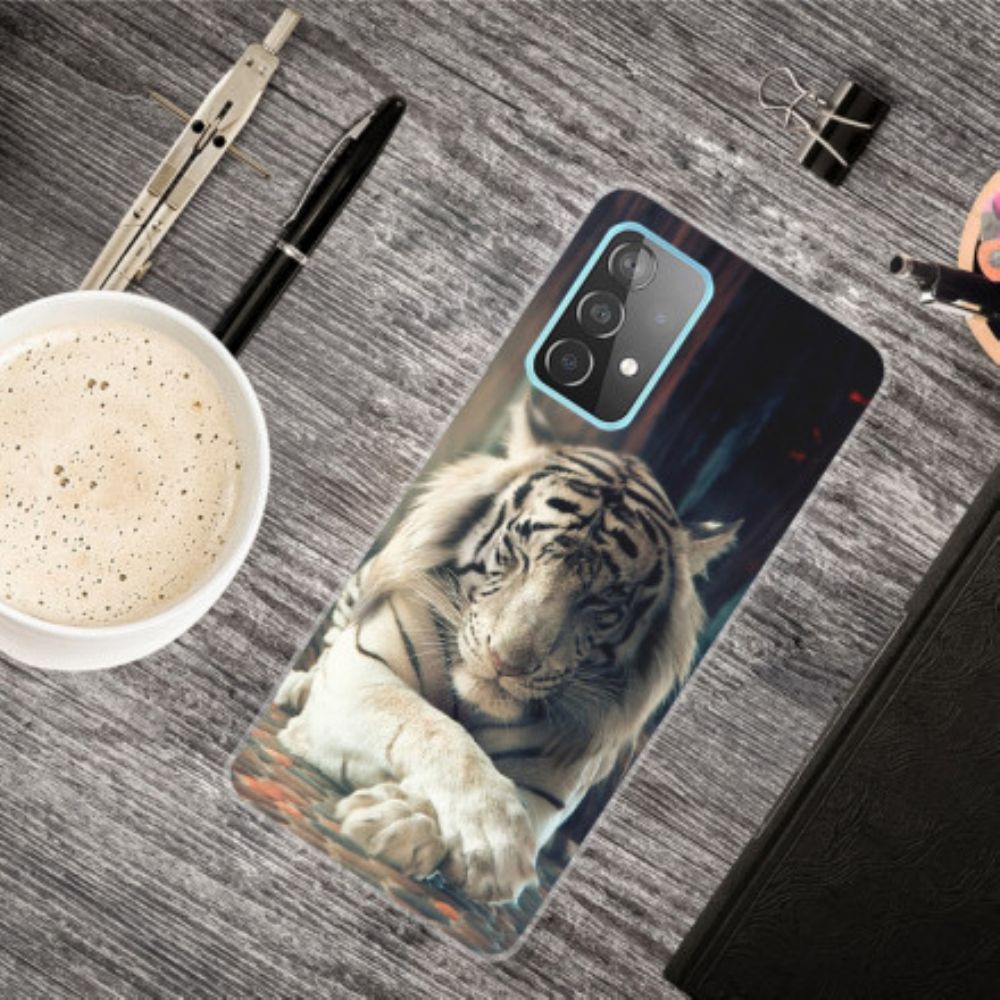 Hülle Für Samsung Galaxy A32 4G Flexibler Tiger