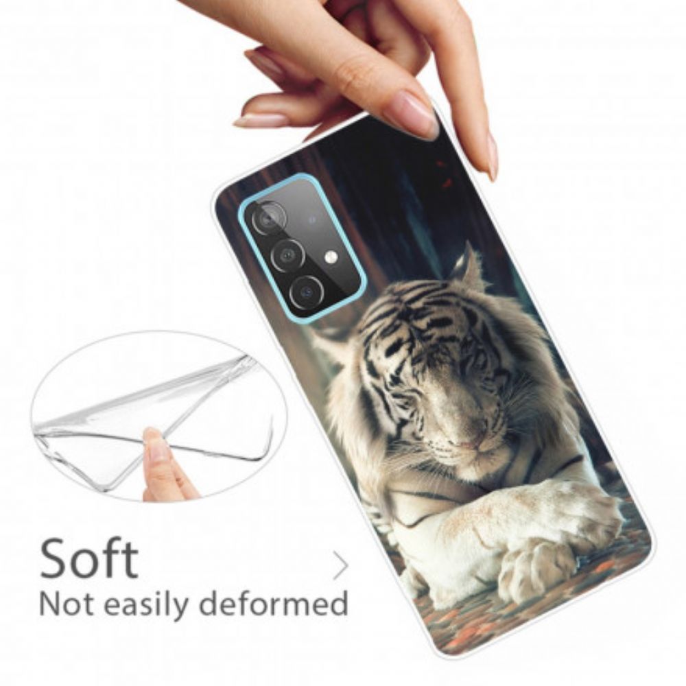 Hülle Für Samsung Galaxy A32 4G Flexibler Tiger