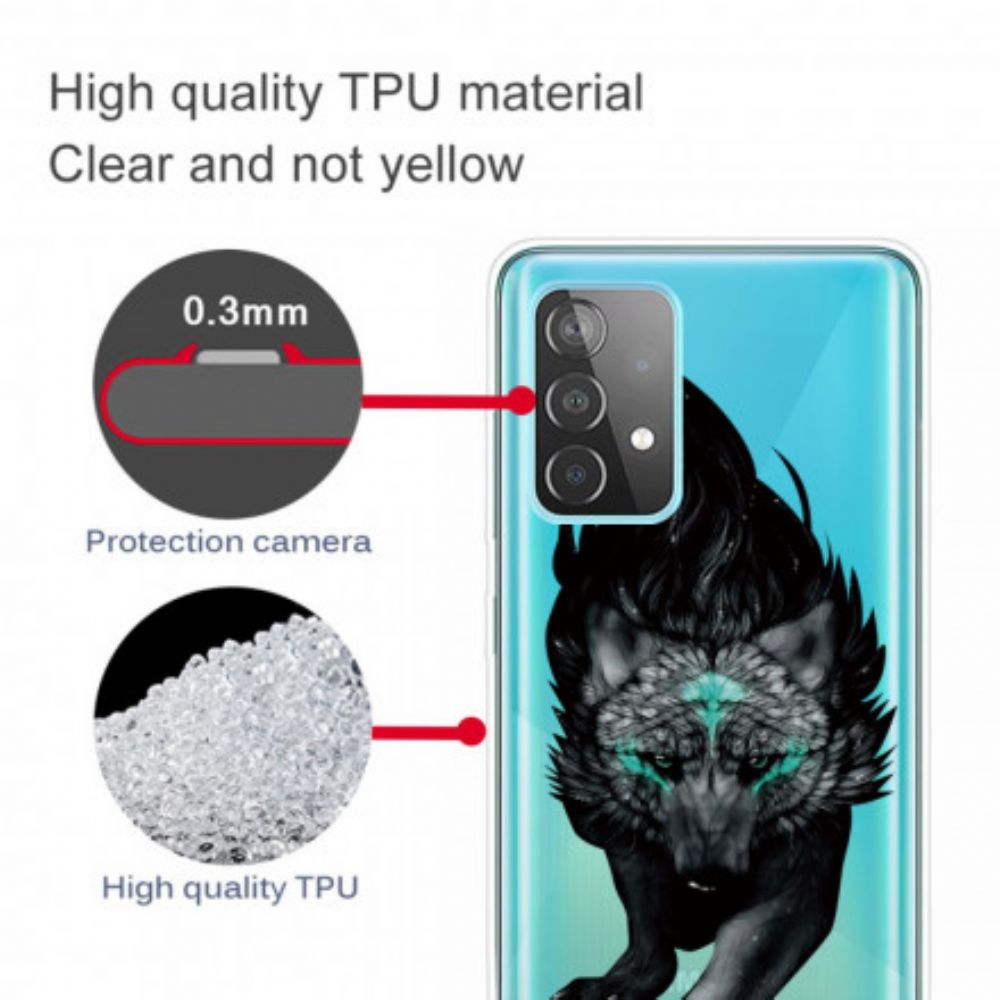 Hülle Für Samsung Galaxy A32 4G Grafik Wolf