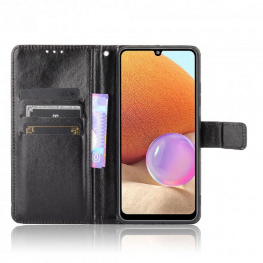 Lederhüllen Für Samsung Galaxy A32 4G Auffälliges Kunstleder
