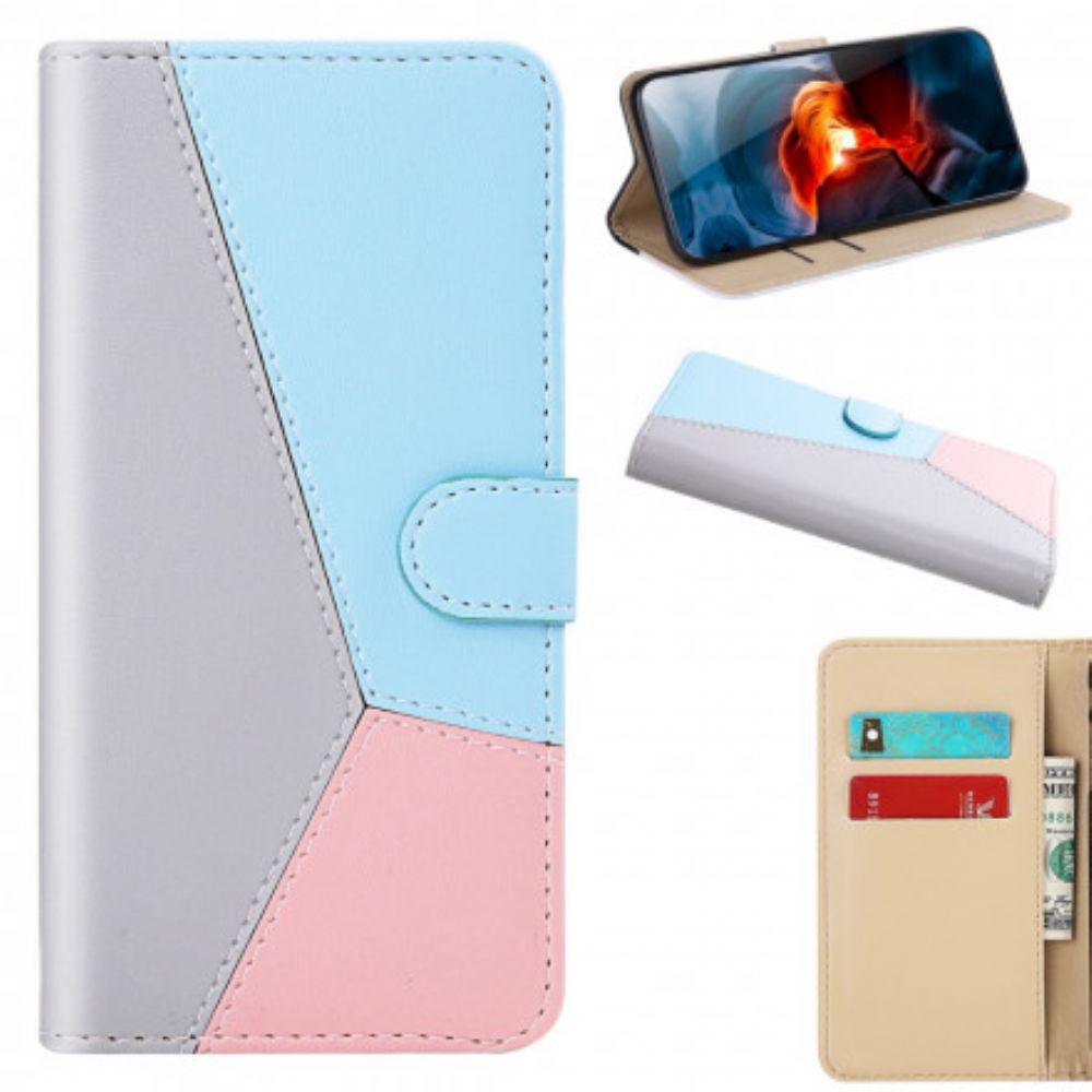 Lederhüllen Für Samsung Galaxy A32 4G Tricolor Lederoptik