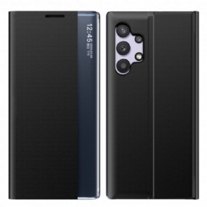 Schutzhülle Für Samsung Galaxy A32 4G Strukturierter Ledereffekt
