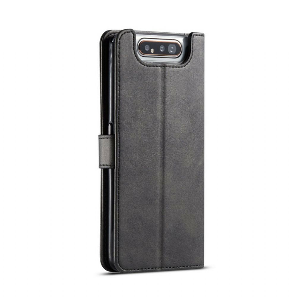 Flip Case Für Samsung Galaxy A90 / A80 Lc.imeeke Ledereffekt