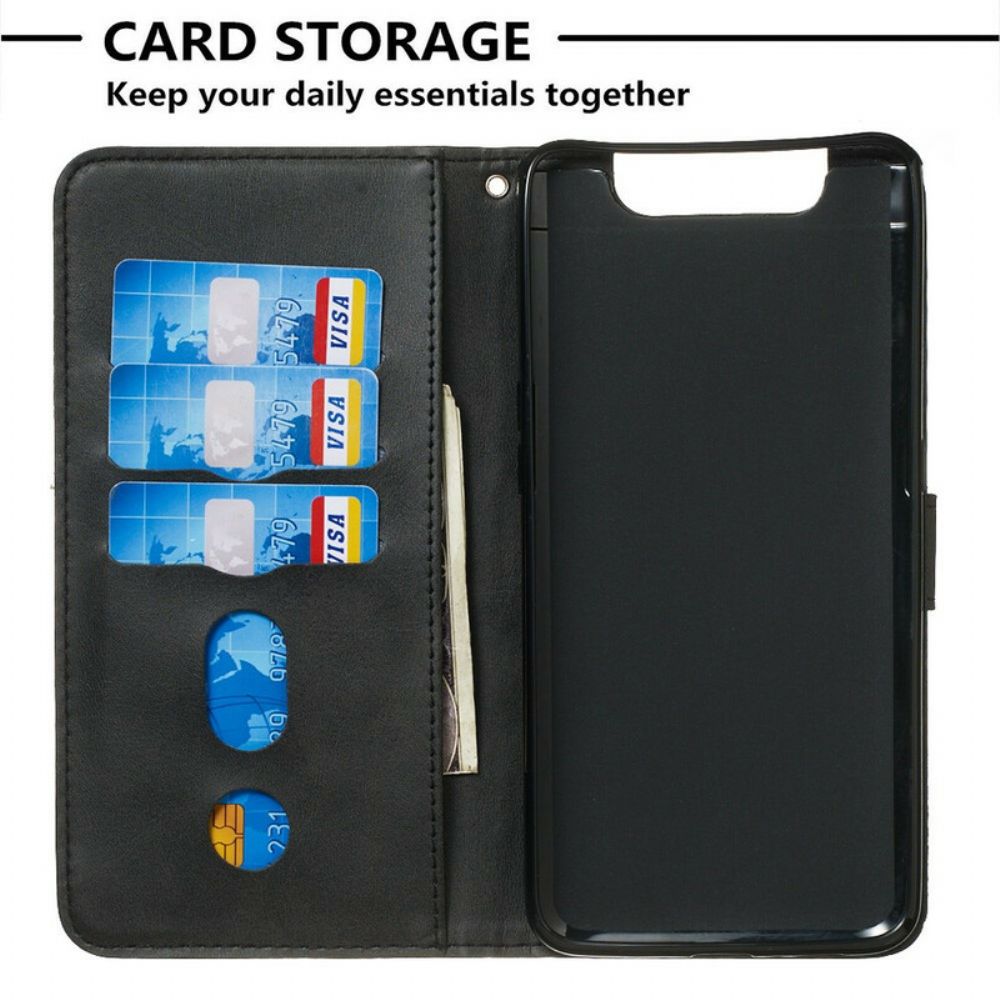 Flip Case Für Samsung Galaxy A90 / A80 Vintage Geldbörse