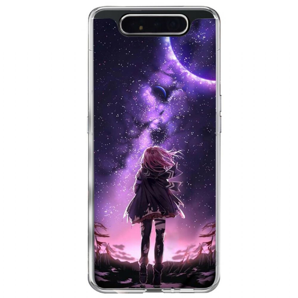 Hülle Für Samsung Galaxy A90 / A80 Magischer Vollmond