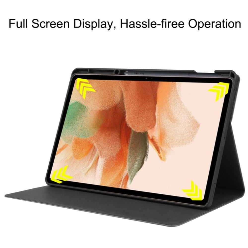Case Für Samsung Galaxy Tab S7 FE Texturiertes Kunstleder